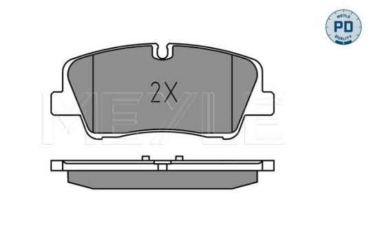Kit de plaquettes de frein, frein à disque MEYLE-PD: Advanced performance and design. 025 224 1817/PD, Image 2