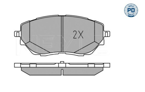 Kit de plaquettes de frein, frein à disque MEYLE-PD: Advanced performance and design. 025 227 8218/PD, Image 3