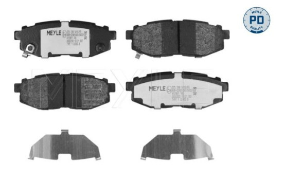 Kit de plaquettes de frein, frein à disque MEYLE-PD: Advanced performance and design. 025 248 5416/PD, Image 3