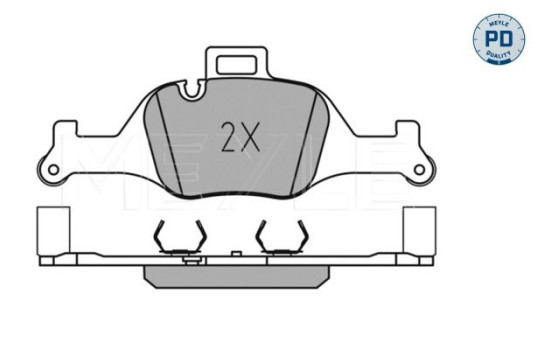 Kit de plaquettes de frein, frein à disque MEYLE-PD: Advanced performance and design. 025 259 0018/PD, Image 2