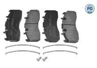 Kit de plaquettes de frein, frein à disque MEYLE-PD: Advanced performance and design. 025 291 7329/PD
