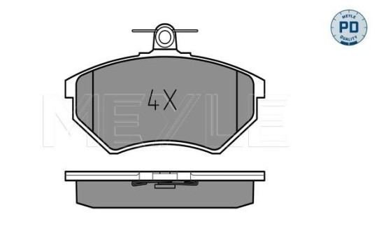 Kit de plaquettes de frein, frein à disque MEYLE-PD Quality 025 201 6819/PD