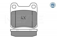 Kit de plaquettes de frein, frein à disque MEYLE-PD Quality 025 206 8715/PD