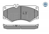 Kit de plaquettes de frein, frein à disque MEYLE-PD Quality 025 207 8418/PD