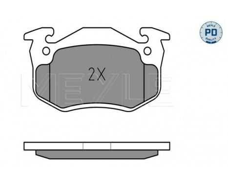 Kit de plaquettes de frein, frein à disque MEYLE-PD Quality 025 209 7311/PD, Image 2