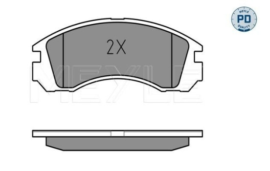 Kit de plaquettes de frein, frein à disque MEYLE-PD Quality 025 213 6315/PD, Image 2