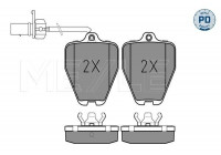 Kit de plaquettes de frein, frein à disque MEYLE-PD Quality 025 214 5218/PD