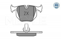 Kit de plaquettes de frein, frein à disque MEYLE-PD Quality 025 214 8717/PD
