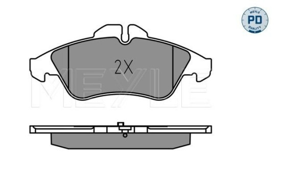 Kit de plaquettes de frein, frein à disque MEYLE-PD Quality 025 215 7620/PD