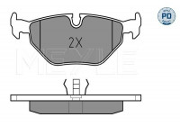 Kit de plaquettes de frein, frein à disque MEYLE-PD Quality 025 216 0717/PD