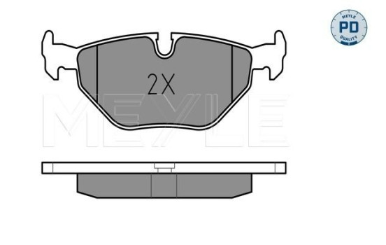 Kit de plaquettes de frein, frein à disque MEYLE-PD Quality 025 216 0717/PD, Image 2
