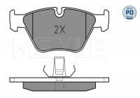 Kit de plaquettes de frein, frein à disque MEYLE-PD Quality 025 216 7720/PD