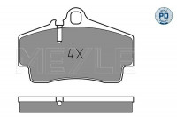 Kit de plaquettes de frein, frein à disque MEYLE-PD Quality 025 217 9216/PD