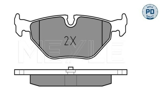 Kit de plaquettes de frein, frein à disque MEYLE-PD Quality 025 219 3417/PD, Image 2