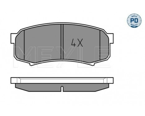 Kit de plaquettes de frein, frein à disque MEYLE-PD Quality 025 219 4715/PD