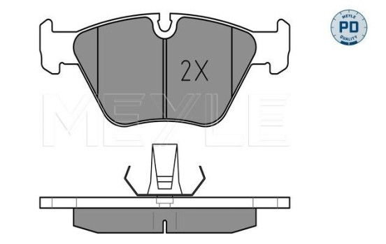 Kit de plaquettes de frein, frein à disque MEYLE-PD Quality 025 219 9020/PD