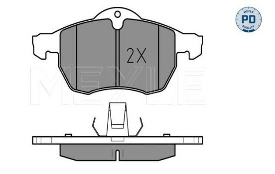 Kit de plaquettes de frein, frein à disque MEYLE-PD Quality 025 230 5719/PD