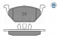 Kit de plaquettes de frein, frein à disque MEYLE-PD Quality 025 231 3019/PD