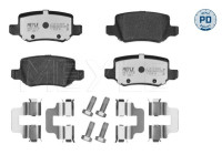 Kit de plaquettes de frein, frein à disque MEYLE-PD Quality 025 231 3814/PD
