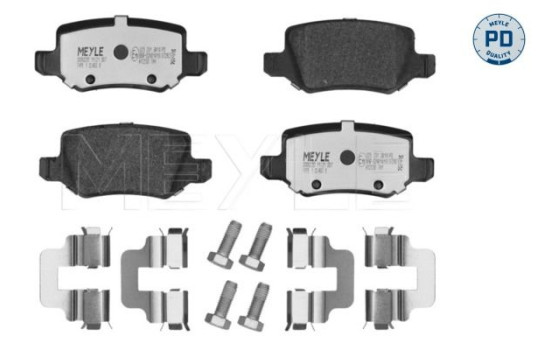 Kit de plaquettes de frein, frein à disque MEYLE-PD Quality 025 231 3814/PD