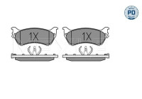 Kit de plaquettes de frein, frein à disque MEYLE-PD Quality 025 231 8917/PD
