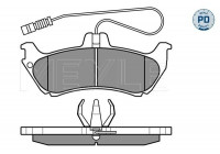 Kit de plaquettes de frein, frein à disque MEYLE-PD Quality 025 231 9017/PD