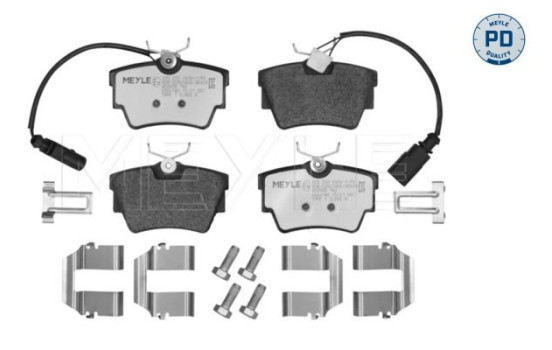 Kit de plaquettes de frein, frein à disque MEYLE-PD Quality 025 232 2416-1/PD, Image 3