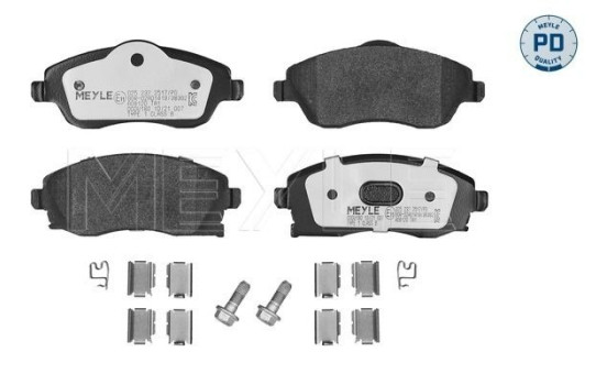 Kit de plaquettes de frein, frein à disque MEYLE-PD Quality 025 232 2517/PD, Image 3