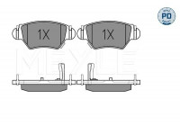 Kit de plaquettes de frein, frein à disque MEYLE-PD Quality 025 232 5817/PD