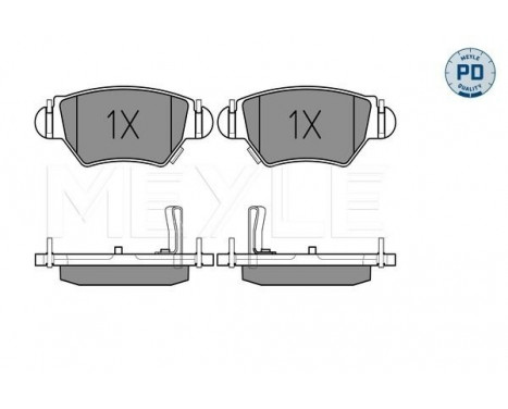 Kit de plaquettes de frein, frein à disque MEYLE-PD Quality 025 232 5817/PD