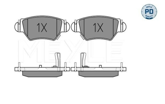 Kit de plaquettes de frein, frein à disque MEYLE-PD Quality 025 232 5817/PD