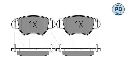 Kit de plaquettes de frein, frein à disque MEYLE-PD Quality 025 232 5817/PD, Image 2