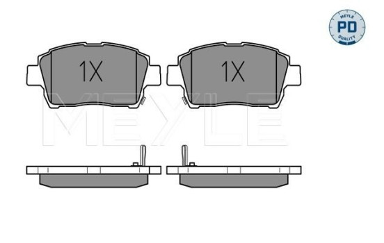 Kit de plaquettes de frein, frein à disque MEYLE-PD Quality 025 235 1017/PD