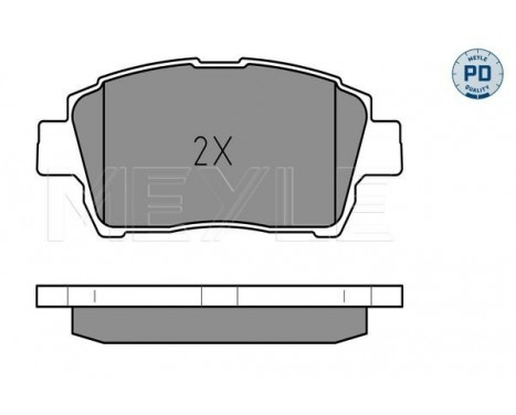 Kit de plaquettes de frein, frein à disque MEYLE-PD Quality 025 235 1017/PD, Image 2