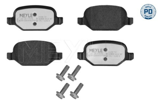 Kit de plaquettes de frein, frein à disque MEYLE-PD Quality 025 235 1716/PD, Image 2