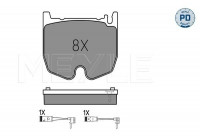 Kit de plaquettes de frein, frein à disque MEYLE-PD Quality 025 235 4117/PD