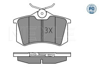 Kit de plaquettes de frein, frein à disque MEYLE-PD Quality 025 235 5417/PD
