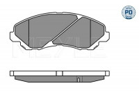 Kit de plaquettes de frein, frein à disque MEYLE-PD Quality 025 235 8416/PD