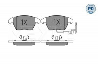 Kit de plaquettes de frein, frein à disque MEYLE-PD Quality 025 235 8720/PD