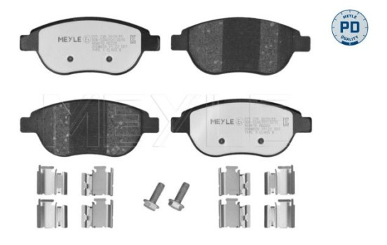 Kit de plaquettes de frein, frein à disque MEYLE-PD Quality 025 236 0019/PD, Image 2