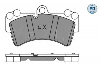 Kit de plaquettes de frein, frein à disque MEYLE-PD Quality 025 236 9317/PD