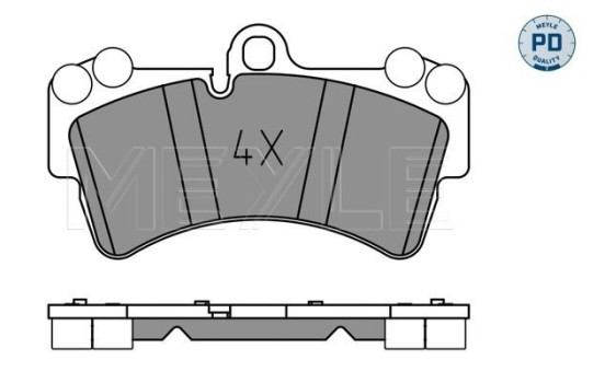 Kit de plaquettes de frein, frein à disque MEYLE-PD Quality 025 236 9317/PD