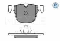 Kit de plaquettes de frein, frein à disque MEYLE-PD Quality 025 237 3116/PD