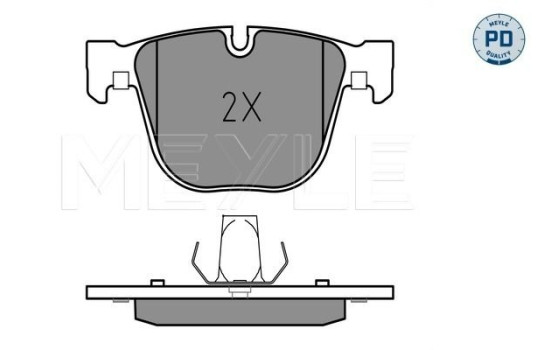 Kit de plaquettes de frein, frein à disque MEYLE-PD Quality 025 237 3116/PD