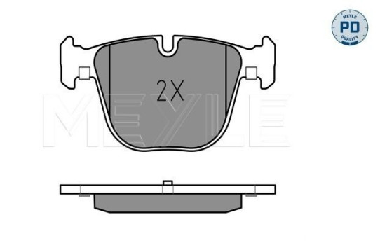 Kit de plaquettes de frein, frein à disque MEYLE-PD Quality 025 237 3116/PD, Image 2