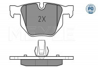 Kit de plaquettes de frein, frein à disque MEYLE-PD Quality 025 237 3217/PD