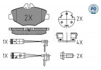 Kit de plaquettes de frein, frein à disque MEYLE-PD Quality 025 237 4320-1/PD