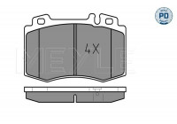 Kit de plaquettes de frein, frein à disque MEYLE-PD Quality 025 237 4517/PD
