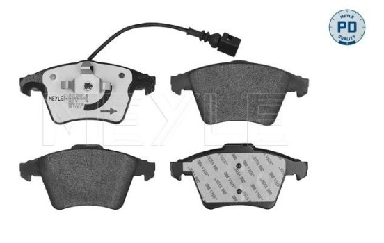 Kit de plaquettes de frein, frein à disque MEYLE-PD Quality 025 237 4619/PD, Image 3