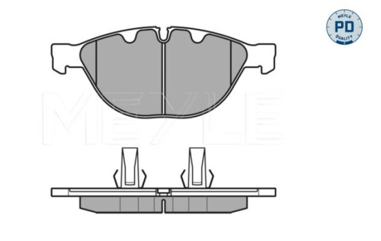 Kit de plaquettes de frein, frein à disque MEYLE-PD Quality 025 237 9120/PD, Image 3